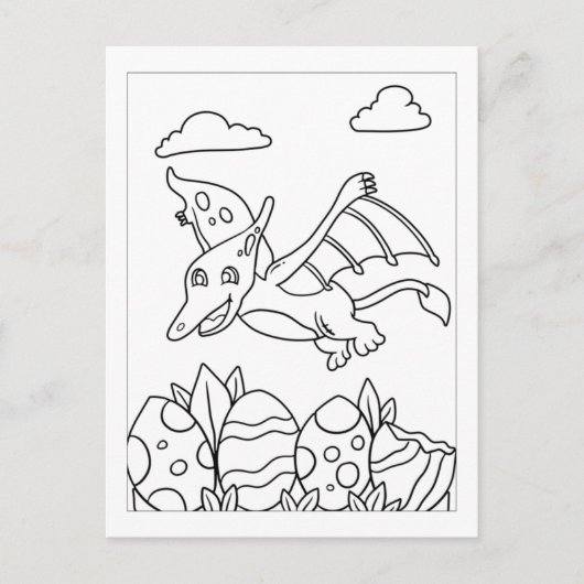 カラータイムプルーズ恐竜 |アクティビティカード ポストカード (正面)