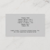 カラータイルグリッドグリーンブルー名刺 名刺 (裏面)