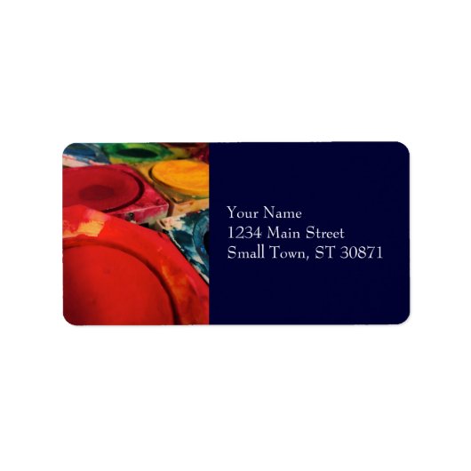 カラータッシュインディアンインクボ絵を描ックスウォーターカラーアート ラベル (正面)