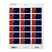 カラータッシュインディアンインクボ絵を描ックスウォーターカラーアート ラベル (フルシート)