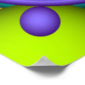 カラーダンス、抽象芸術万華鏡のように千変万化するパターンワラール ポスター (角)