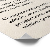 カラーチャートのカラーホイール ポスター (角)