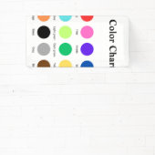 カラーチャートスクール先生子グラフ編集可能 横断幕 (インサイチュ)