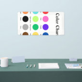 カラーチャートスクール先生子グラフ編集可能 横断幕 (トレードショー)