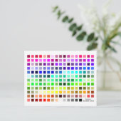 カラーチャート参照ツール ポストカード (スタンド正面)