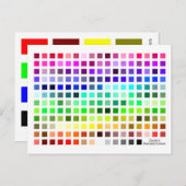 カラーチャート参照ツール ポストカード (正面/裏面)