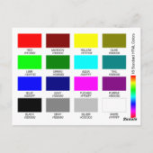 カラーチャート参照ツール ポストカード (裏面)