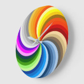 カラーチャート旋回 ラージ壁時計 (傾斜)