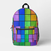 カラーチャート プリントバックパック (正面)