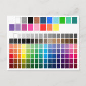 カラーチャート ポストカード (正面)