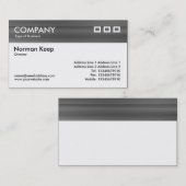 カラーテクスチャヘッダー – ブラシ仕上げメタル 名刺 (正面/裏面)