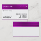 カラーテクスチャヘッダー – ブラシ付きマゼンタ紫 名刺 (正面/裏面)