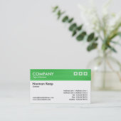 カラーテクスチャヘッダー – ブラシ付き緑2 名刺 (スタンド正面)