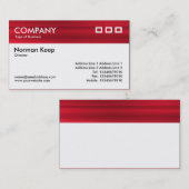 カラーテクスチャヘッダー – ブラシ付き赤 名刺 (正面/裏面)