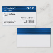 カラーテクスチャヘッダー – ブラシ付き青 名刺 (正面/裏面)