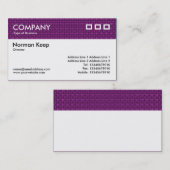 カラーテクスチャヘッダー – 深いマゼンタ紫色の織物 名刺 (正面/裏面)