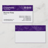 カラーテクスチャヘッダー – 紫の大地 名刺 (正面/裏面)