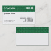 カラーテクスチャヘッダー – 緑のファブリック 名刺 (正面/裏面)