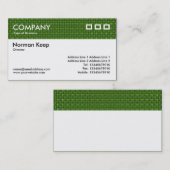 カラーテクスチャヘッダー – 緑のファブリック 名刺 (正面/裏面)