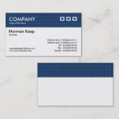 カラーテクスチャヘッダー – 青いファブリック 名刺 (正面/裏面)