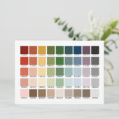 カラーテスト招待 招待状 (スタンド正面)