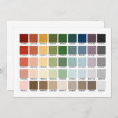 カラーテスト招待 招待状 (正面/裏面)