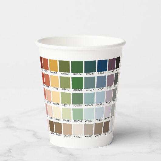 カラーテスト 紙コップ (裏面)