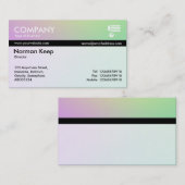 カラーテックス縞模様 – ソフトグラデーション名刺 名刺 (正面/裏面)