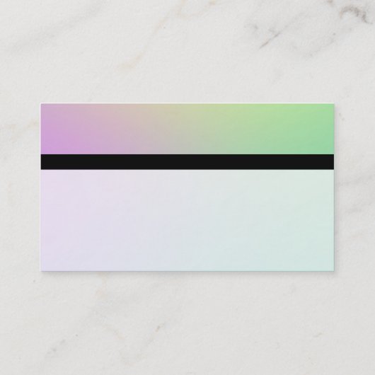 カラーテックス縞模様 – ソフトグラデーション名刺 名刺 (裏面)