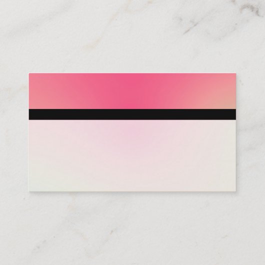 カラーテックス縞模様 – ソフトグラデーション名刺 名刺 (裏面)