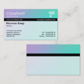 カラーテックス縞模様 – ソフトグラデーション名刺 名刺 (正面/裏面)