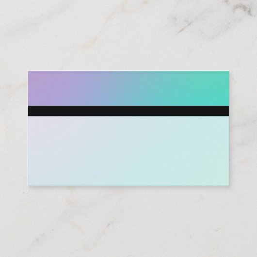 カラーテックス縞模様 – ソフトグラデーション名刺 名刺 (裏面)