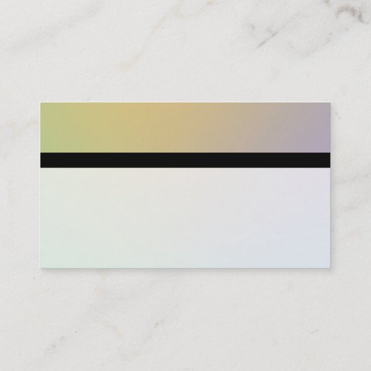カラーテックス縞模様 – ソフトグラデーション名刺 名刺 (裏面)