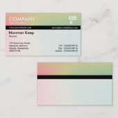 カラーテックス縞模様 – ソフトグラデーション名刺 名刺 (正面/裏面)