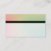 カラーテックス縞模様 – ソフトグラデーション名刺 名刺 (裏面)