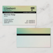 カラーテックス縞模様 – ソフトグラデーション名刺 名刺 (正面/裏面)