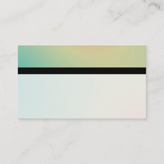カラーテックス縞模様 – ソフトグラデーション名刺 名刺 (裏面)
