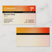 カラーテックス縞模様 – ソフトグラデーション名刺 名刺 (正面/裏面)