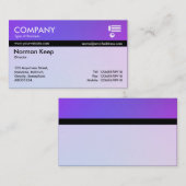 カラーテックス縞模様 – ソフトグラデーション 名刺 (正面/裏面)