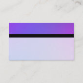 カラーテックス縞模様 – ソフトグラデーション 名刺 (裏面)