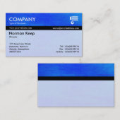 カラーテックス縞模様 – ブループラネット 名刺 (正面/裏面)