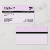 カラーテックス縞模様 – ランダムスポット淡い色の – ピンク 名刺 (正面/裏面)