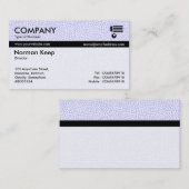 カラーテックス縞模様 – ランダムスポット – パウダーブルー 名刺 (正面/裏面)