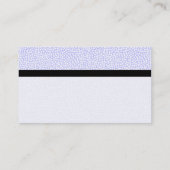 カラーテックス縞模様 – ランダムスポット – パウダーブルー 名刺 (裏面)