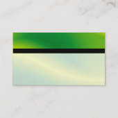 カラーテックス縞模様 – 緑の波 名刺 (裏面)