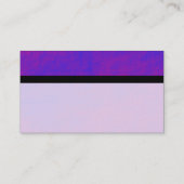 カラーテックス縞模様 – 青と赤の石 名刺 (裏面)