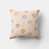 カラーデイジー柄かわいいモダン クッション (裏面)