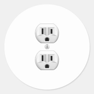 カラーデコクリックーカスタマイズラの電気プラグ ラウンドシール