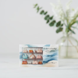 カラーデザイナーハンドバッグアクセサリービジネスカード 名刺