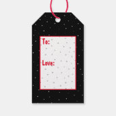 カラートーストのクリスマスサンタクロース ギフトタグ (裏面)